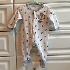 3 for $15****Fox footie pajamas